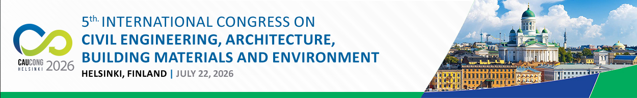 5th International Congress on Civil Engineering, Architecture, Building Materials and Environment